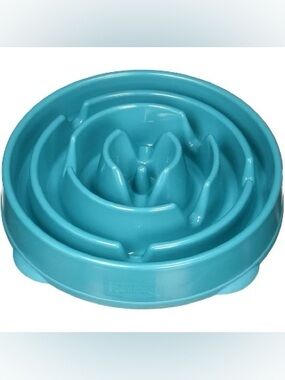 Outward Hound Fun Feeder Slo-Bowl For Dogs - L - Turqoise